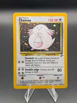 Chansey 3/130 Base Set 2 HP Pokemon 3/130 - Image 1
