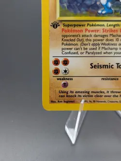 Machamp 8/102 Base Set 1st Edition Damaged Pokemon 8/102 - Image 2