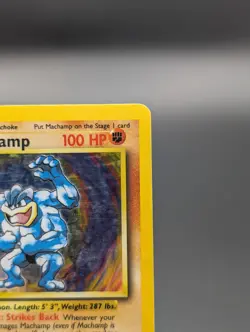 Machamp 8/102 Base Set 1st Edition Damaged Pokemon 8/102 - Image 4