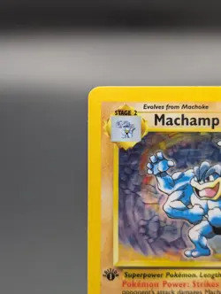 Machamp 8/102 Base Set 1st Edition Damaged Pokemon 8/102 - Image 5