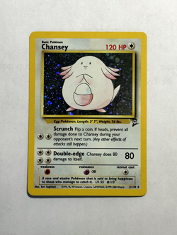 Chansey 003/130 Base Set 2 Holo LP+ - Pokemon Card TCG Vintage - Image 1