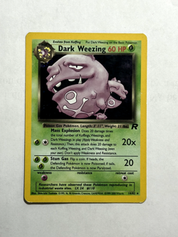 Dark Weezing 14/82 Team Rocket Holo LP - Pokemon Card TCG Vintage - Image 1
