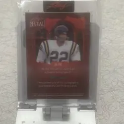 2025 Leaf Metal Halloween Paul Krause Prismatic Blood Auto /13 Vikings - Image 2