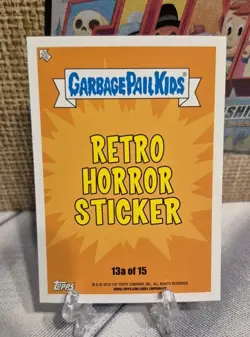 Garbage Pail Kids Sticker Topps 2019 Revenge Of Horror-Ible Green Blood Tucker - Image 2
