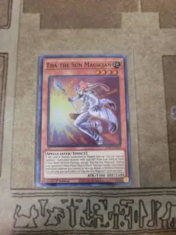 YUGIOH EDA THE SUN MAGICIAN LIOV-EN093 SUPER 1ST ED NM - Image 1