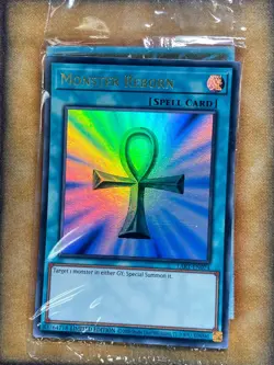 Yugioh Monster Reborn LART-EN074 Ultra Rare Lost Art Promo SEALED - Image 1