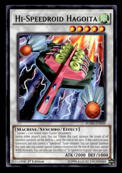 Burst of Destiny Hi-Speedroid Hagoita #BOSH-EN049 1st Edition Yu-Gi-Oh! TCG - Image 1