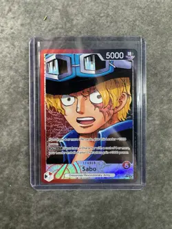 One Piece CCG Sabo OP13-004 Carrying on His Will Alternate Art Holo Leader 5000 - Image 1