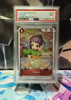 2023 One Piece TCG - Otama OP01-006 Judge Stamped Promo PSA 9 - Image 1