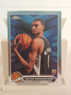 2023-24 Topps Chrome Victor Wembanyama Rookie Card RC #1 - Spurs - Image 1
