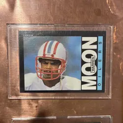 Topps 1984 Warren Moon Houston Oilers Rookie #251 Football Card Lot (3) - Image 2