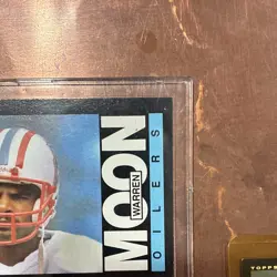 Topps 1984 Warren Moon Houston Oilers Rookie #251 Football Card Lot (3) - Image 4