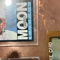 Topps 1984 Warren Moon Houston Oilers Rookie #251 Football Card Lot (3) - Image 5