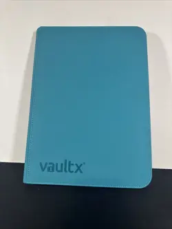Vault X 9 Pocket Zip Binder, 360 Cards, Exo-Tec Material, 20 Side-Loading TEAL - Image 1