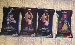 Netflix KPOP Demon Hunters Trading Card Packs Lot of 4 Rumi Mira Zoey - Image 1