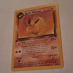 Pokemon TCG Dark Flareon 35/82 Team Rocket 1st Edition Card Nintendo English - Image 3