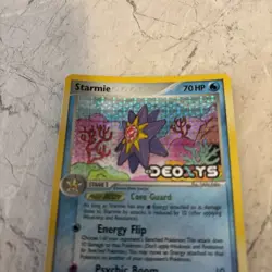 Pokemon TCG Starmie Deoxys (2005) Reverse Holo Foil Card MP - Image 5