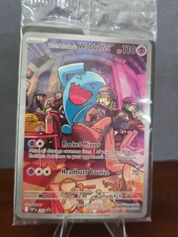 Pokemon Team Rocket's Wobbuffet 203 Sv: Scarlet & Violet Promo Card- Sealed - Image 1