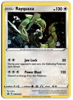 Rayquaza - SWSH029 SWSH: Sword & Shield Promo Cards Promo Holo NM - Image 1