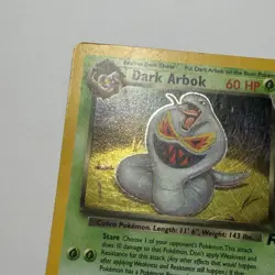 Lot Of 4 Vintage Pokemon TCG WOTC Holo Rare Cards Clefairy Pinsir Dark Arbok - Image 4