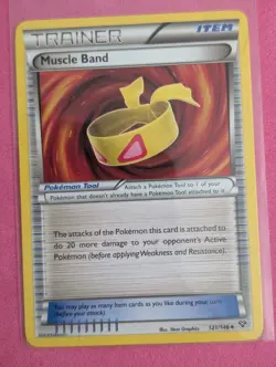 Pokemon Tcg - Muscle Band - Trainer Card - XY - 121/146 - Image 1