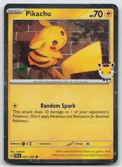 Pikachu (Pokemon Day 2026) Common Miscellaneous Cards & Products 051/162 Holo NM - Image 1
