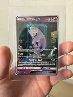 Pokemon Mewtwo GX TCG Shining Legends Holo Card 78/73 Secret Rare NM - Image 1