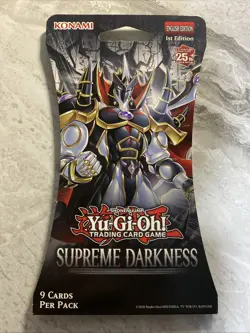 Yugioh - Supreme Darkness - Booster Pack - Sleeved - Sealed - 1st Edition - Image 1