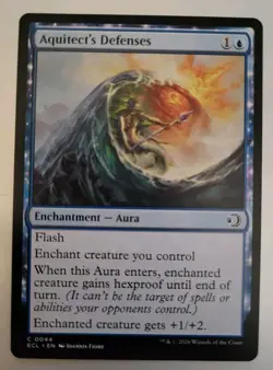 MTG - Lorwyn Eclipsed: Aquitect's Defenses (0044) - Common - Near Mint - Image 1
