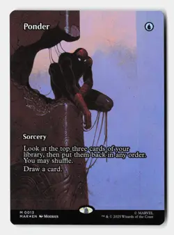 Ponder (Borderless) 13 Marvel Universe Eternal-Legal MTG Foil NM - Image 1