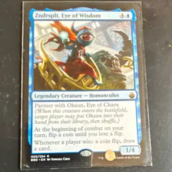 Wizards of the Coast MTG Zndrsplt, Eye of Wisdom Battlebond Rare Blue #005 - Image 1