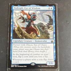 Wizards of the Coast MTG Zndrsplt, Eye of Wisdom Battlebond Rare Blue #005 - Image 2