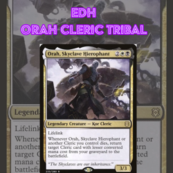 EDH - Orah Cleric Tribal, Reanimate, MTG Commander Deck, Bracket 2 - Image 1
