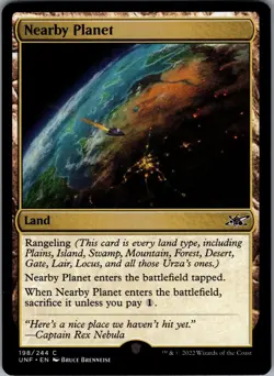 Nearby Planet 198 C Unfinity NM Magic: The Gathering TCG - Image 1