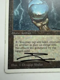 Icy Manipulator MTG Magic Unlimited Signed Doug Shuler Vintage - Image 5
