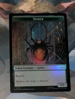 MTG Marvel's Spider-Man *FOIL * Token SPIDER ** TREASURE NM - Image 1