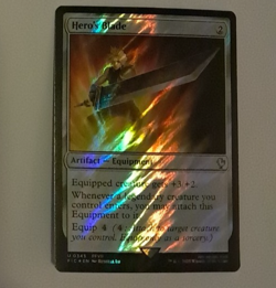 Hero's Blade Surge FOIL NM FINAL FANTASY VII FFVII Magic the Gathering MTG - Image 1