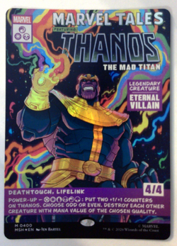 Thanos, The Mad Titan (Borderless) (0400) Marvel Super Heroes Foil - Image 1
