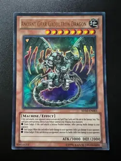 Ancient Gear Gadjiltron Dragon SD10-EN001 Ultra Rare 1st Ed Near Mint Yugioh - Image 1