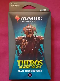 Magic The Gathering THEROS BEYOND DEATH New Sealed BLACK THEME BOOSTER Pack MTG - Image 1