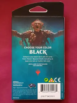 Magic The Gathering THEROS BEYOND DEATH New Sealed BLACK THEME BOOSTER Pack MTG - Image 2