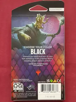 Magic The Gathering D&D ADVENTURES IN FORGOTTEN REALMS BLACK THEME BOOSTER MTG - Image 2