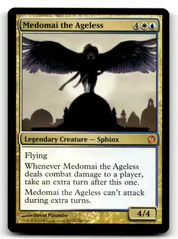 MTG Theros #196 Medomai the Ageless Mythic Rare LP - Image 1