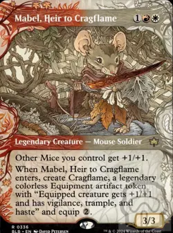 Mabel, Heir to Cragflame (Showcase) 336 R Bloomburrow Magic: The Gathering NM/M - Image 3