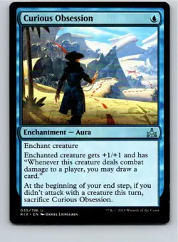 Magic the Gathering Curious Obsession Rivals of Ixalan MTG Free Shipping! - Image 1