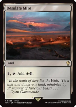 MTG magic 1x Desolate Mire SURGE FOIL (M/NM) Commander Final Fantasy - Image 1