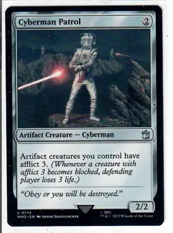 Cyberman Patrol 174 Universes Beyond: Doctor Who Magic: The Gathering LP - Image 1