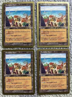 4x Rishadan Port - MTG Magic Gold Frame - Image 1