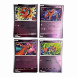 Deoxys 4 Card Lot 031-034/086 Reverse Holo Pokemon Cards Full Set - Image 1