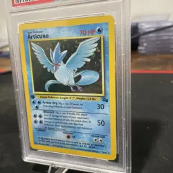 1999 Pokemon Articuno #2 Fossil 1st Edition Holo Rare PSA 8 NM-MINT - Image 3